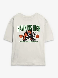Stranger Things Hawkins High Basketball Womens Skimmer T-Shirt