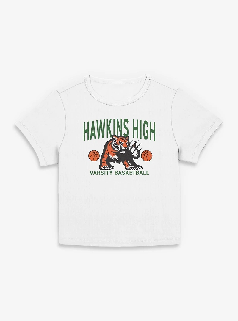 Stranger Things Hawkins High Basketball Womens Baby T-Shirt