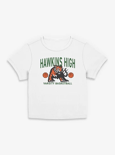 Stranger Things Hawkins High Basketball Womens Baby T-Shirt