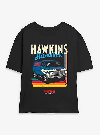 Stranger Things Hawkins Hitmaker Retro Womens Skimmer T-Shirt