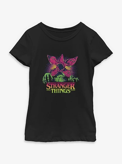 Stranger Things 8 Bits Demogorgon Youth Girls T-Shirt