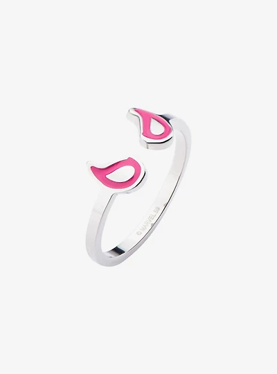 Marvel Spider-Man Spider Gwen Eyes Logo Ring