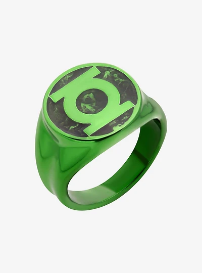 DC Comics Green Lantern "Will Power" Symbol Stainless Steel Ring