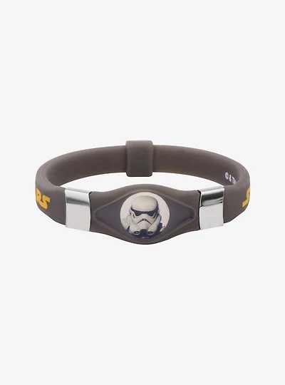 Star Wars Rebels Stormtrooper Kids Black Silicone Glow Bracelet