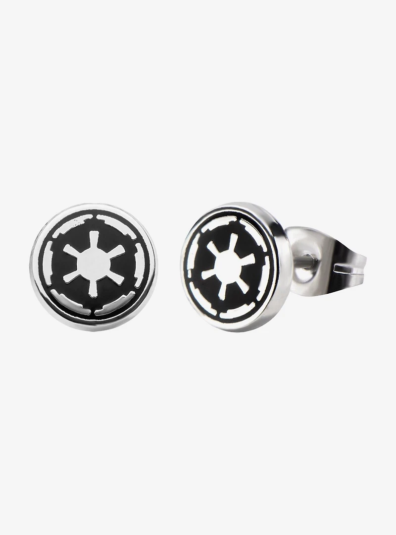 Star Wars Galactic Empire Symbol Enamel Stud Earrings