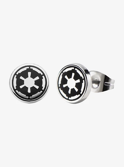 Star Wars Galactic Empire Symbol Enamel Stud Earrings