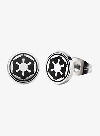 Star Wars Galactic Empire Symbol Enamel Stud Earrings