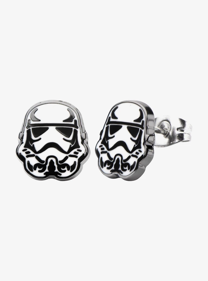 Star Wars Stormtrooper Enamel Stud Earrings
