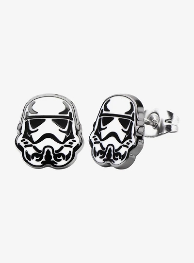 Star Wars Stormtrooper Enamel Stud Earrings