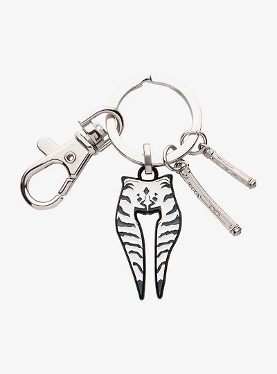 Star Wars Ahsoka Headdress and Charms Keychain