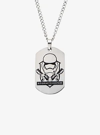 Star Wars Episode 7 Stormtrooper Laser Etched Dog Tag Pendant Necklace
