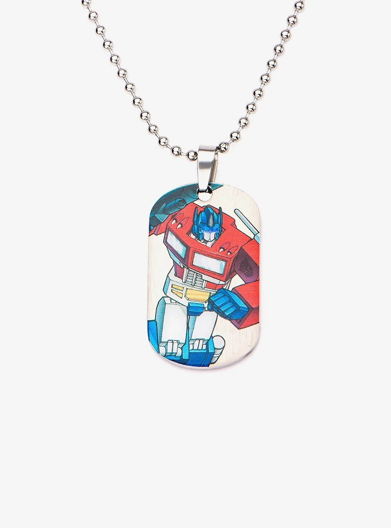 Transformers Robot Car Dog Tag Pendant Necklace
