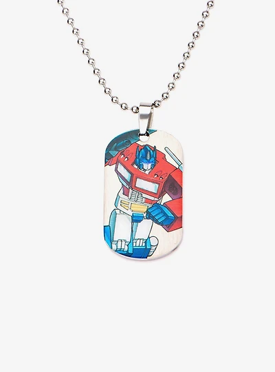 Transformers Robot Car Dog Tag Pendant Necklace