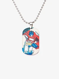 Transformers Robot Car Dog Tag Pendant Necklace