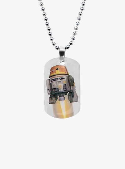 Star Wars Rebels Chopper Kids Dog Tag Pendant Necklace