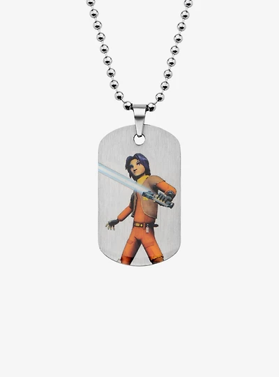 Star Wars Rebels Ezra Kids Dog Tag Pendant Necklace