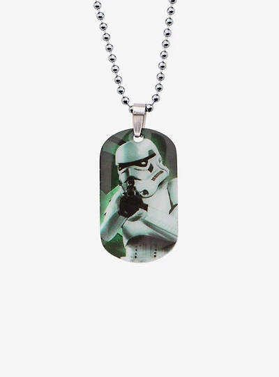 Star Wars Graphic Stormtrooper Kids Dog Tag Pendant Necklace