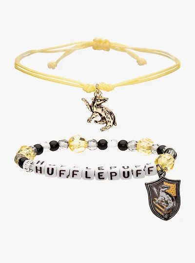 Harry Potter Hufflepuff Bracelet Set