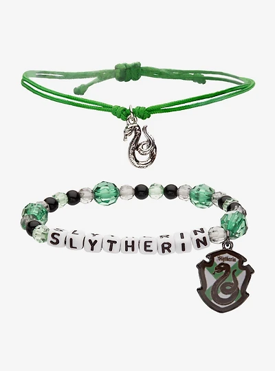 Harry Potter Slytherin Bracelet Set