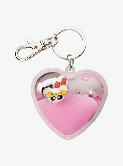 The Powerpuff Girls Charms and Glitter Shaker Keychain