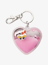 The Powerpuff Girls Charms and Glitter Shaker Keychain