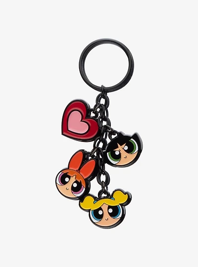 The Powerpuff Girls Multi Charm Keychain