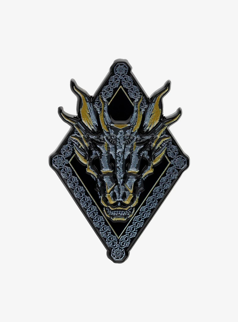 House Of The Dragon Dragon Skull Enamel Pin