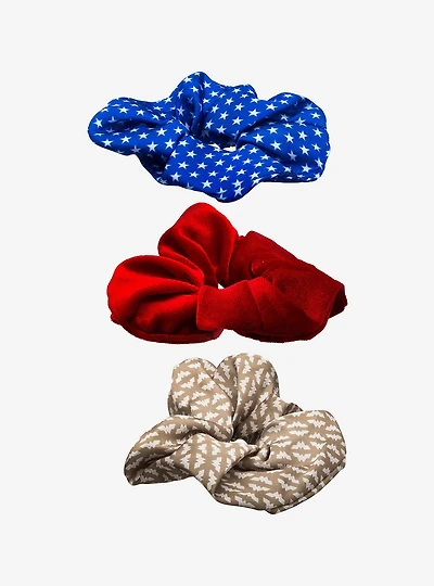 DC Comics Wonder Woman Hair Scrunchie Accessories Set (3pcs)