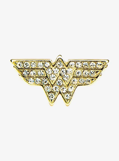 DC Comics Wonder Woman with Clear CZ Cartilage Earrings