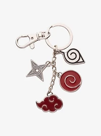 Naruto Cloud Multi Charm Keychain