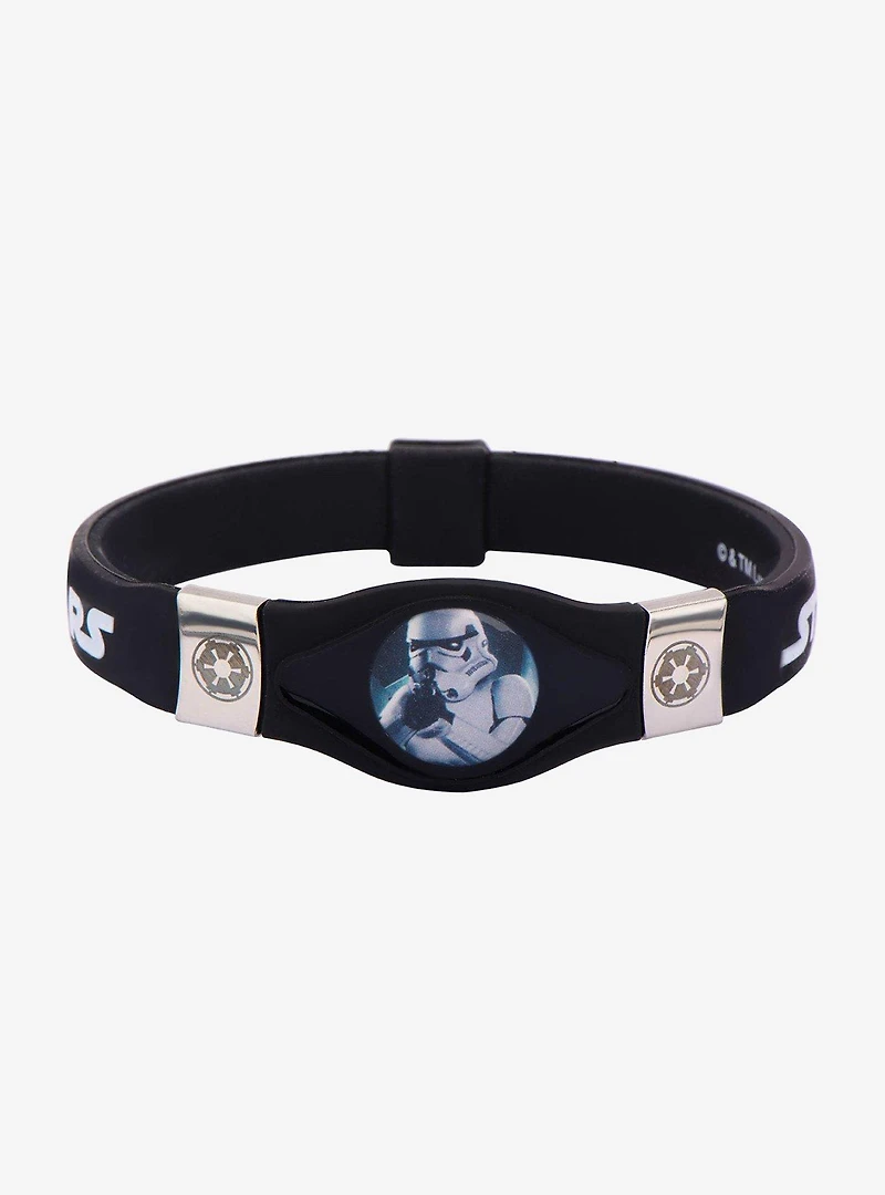 Star Wars Stormtrooper and Galactic Empire Symbol Kids Silicone Bracelet