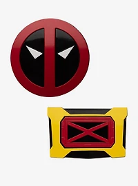 Marvel Deadpool and Wolverine Belt Icon Oversized Pin Set