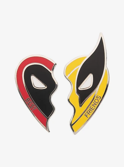 Marvel Deadpool and Wolverine Best Friends Enamel Pin Set