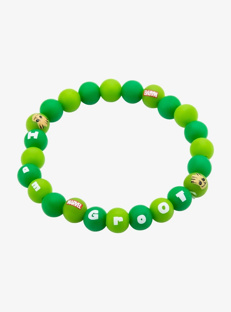 Marvel Guardians of the Galaxy Groot Silicone Beads Bracelet