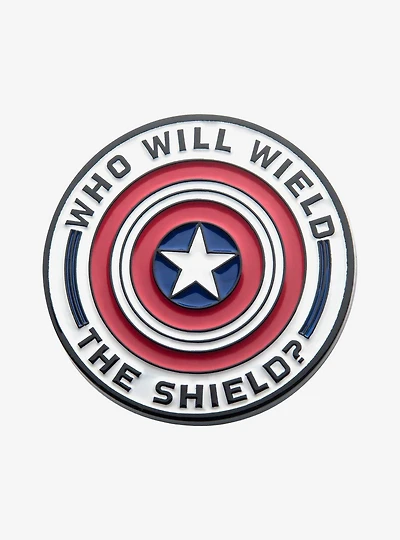 Marvel The Falcon and the Winter Soldier "Who Will Wield The Shield?" Lapel Pin