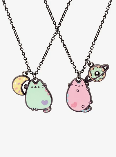 Pusheen Space Best Friends Necklace Set