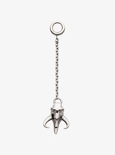 Star Wars The Mandalorian Mythosaur 14Kt White Gold Dangle Charm