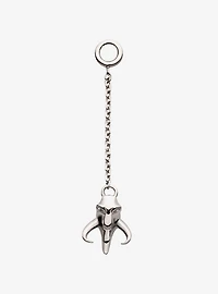 Star Wars The Mandalorian Mythosaur 14Kt White Gold Dangle Charm