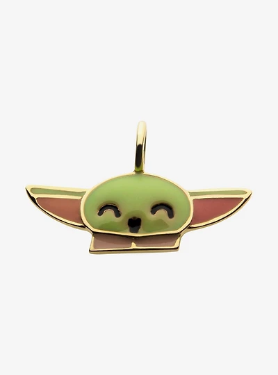 Star Wars The Mandalorian Grogu The Child 14Kt Gold with Enamel Charm