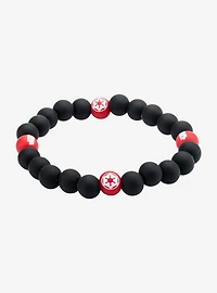 Star Wars Imperial Symbol Silicone Bead Bracelet