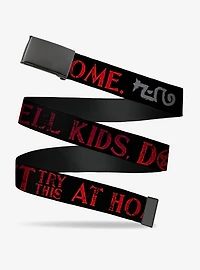 Supernatural Don't Try This At Home Collage Clamp Buckle Belt