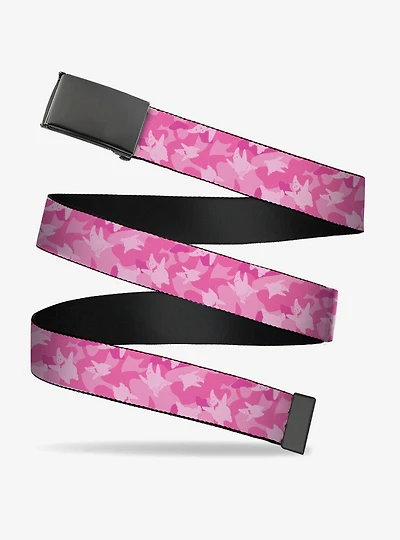 SpongeBob Patrick Star Poses Scattered Tonal Pinks Clamp Buckle Belt