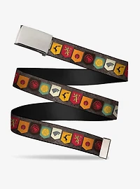 Game of Thrones Six House Sigil Banners Clamp Buckle Belt
