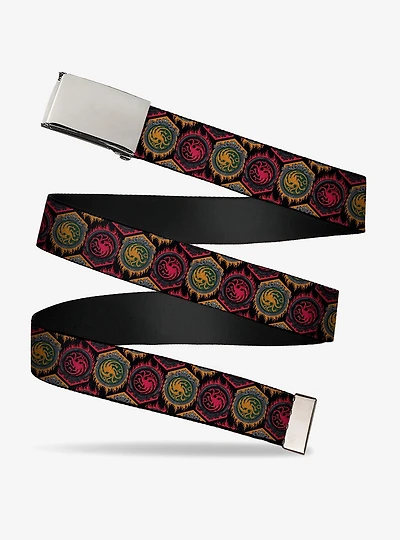 House of the Dragon Targaryen Sigil Flip Clamp Buckle Belt