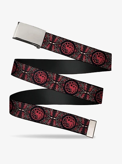 House of the Dragon Targaryen Sigil Four Legged Clamp Buckle Belt