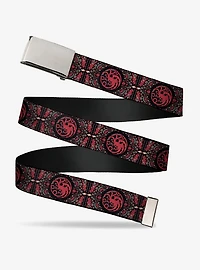House of the Dragon Targaryen Sigil Four Legged Clamp Buckle Belt