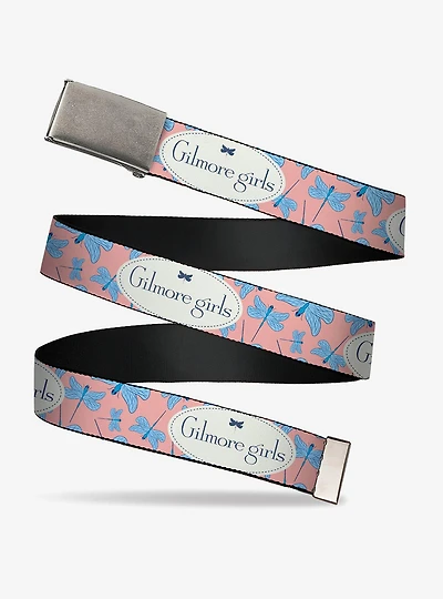 Gilmore Girls Title Logo and Dragon Flies Clamp Buckle Belt