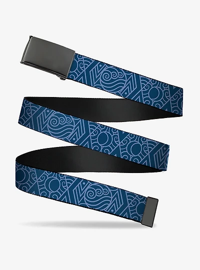 Avatar: The Last Airbender Water Element Symbol Clamp Buckle Belt