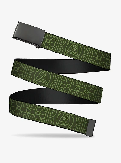 Avatar: The Last Airbender Earth Element Symbol Clamp Buckle Belt