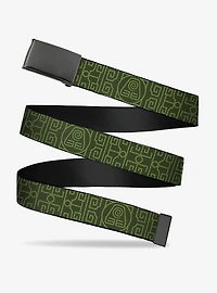 Avatar: The Last Airbender Earth Element Symbol Clamp Buckle Belt
